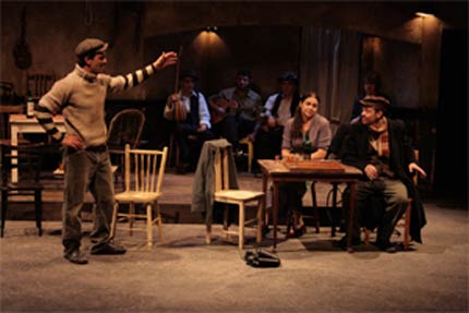 Peter Stefanou (Grigoris), Steve Mouzakis (Yiorgos) - Katerina and Rebetiki look on